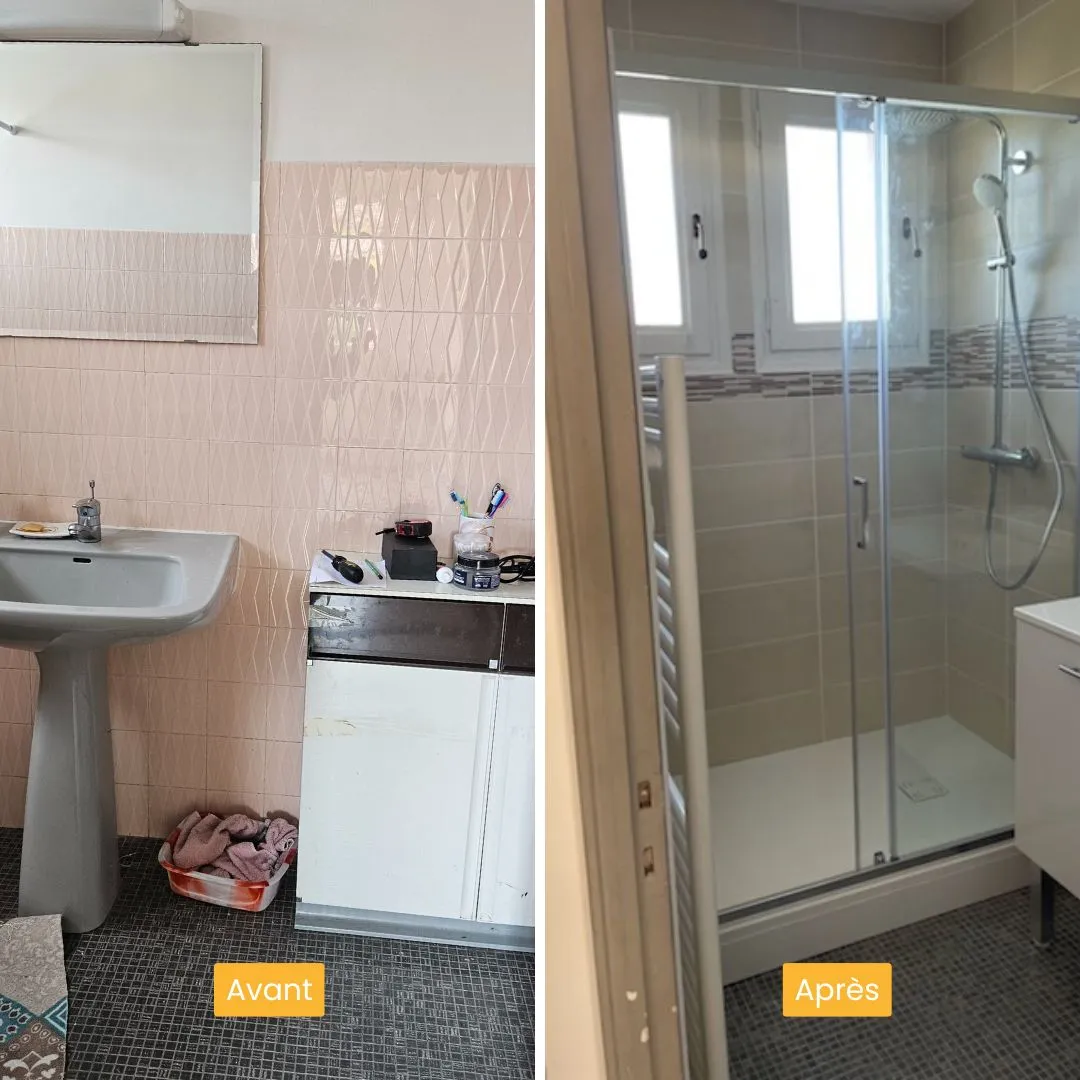 Avant-Après rénovation de salle de bains